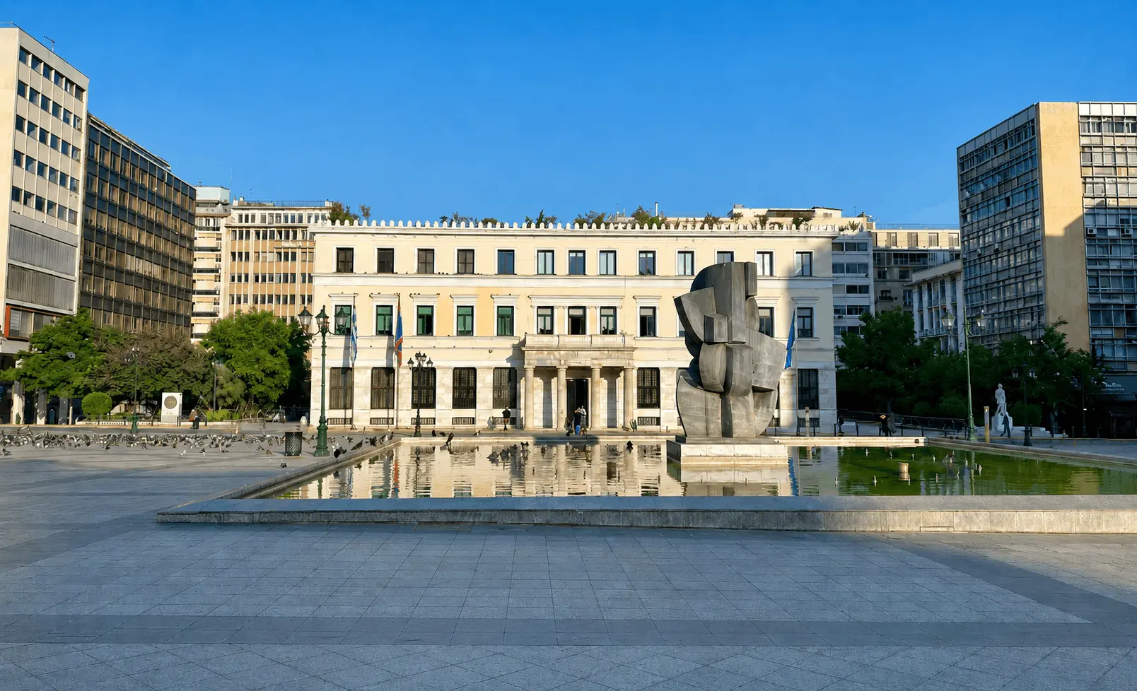 Athens film location at Kotzia Square and Athens City Hall